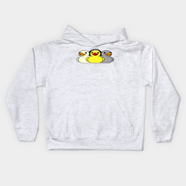 Trio of Ducks (no text) Kids Hoodie by joetheboss05